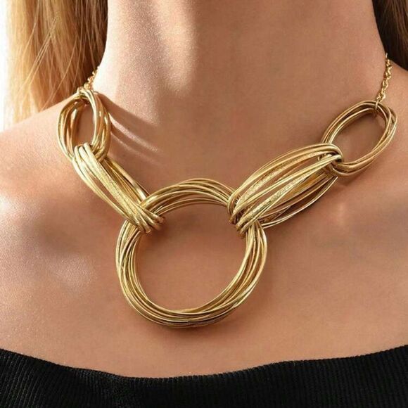 Luxury chain link necklace A200 - Picture 1 of 4